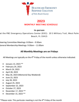 2023 HERC Meeting Schedule